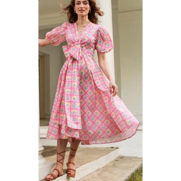 Beyond by Vera 1540 Lola in Positano Blush Dress NWT Sz. L - Picture 4 of 11